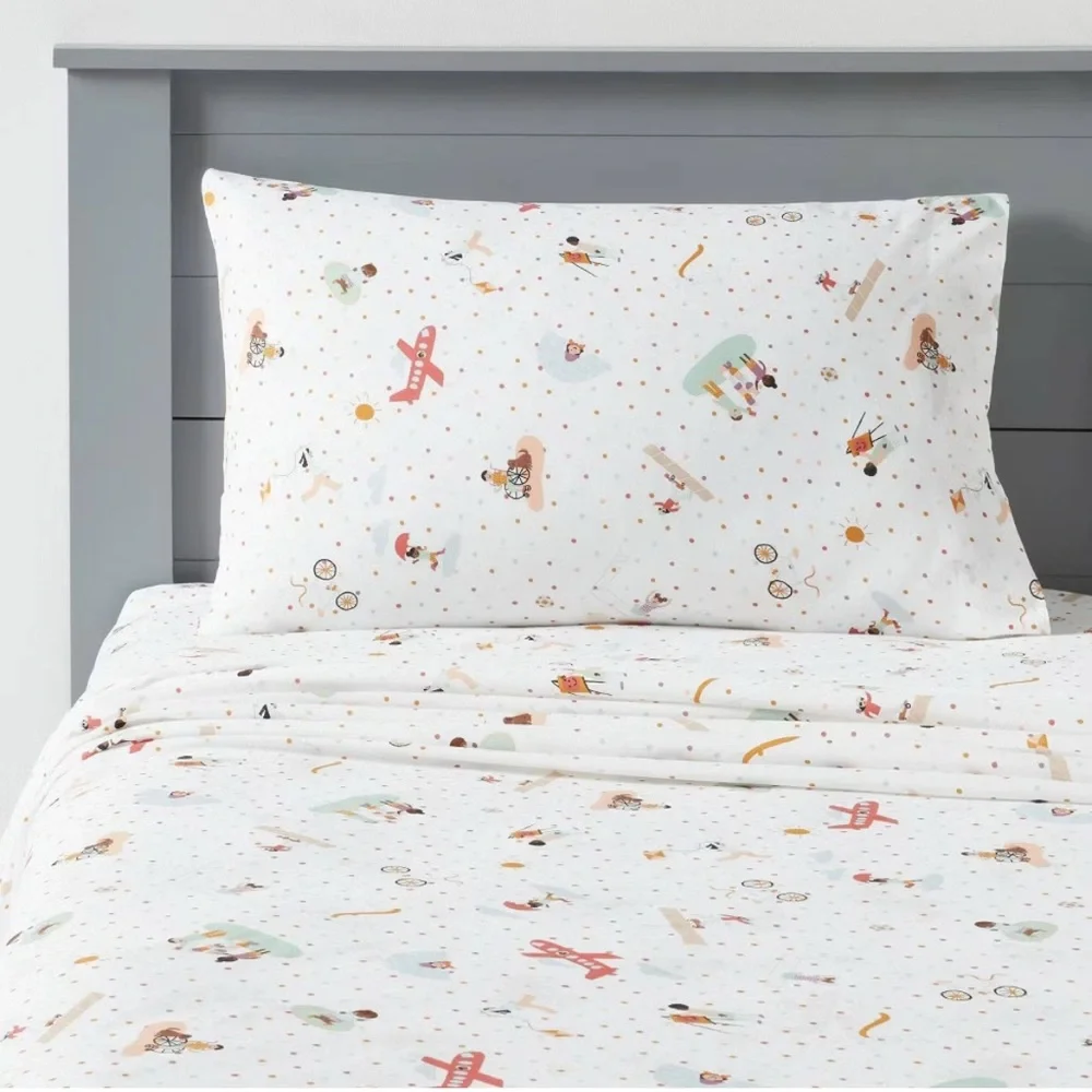 Target Pillowfort 100% Cotton Kids Sheet Set Kids Bedding Size Full Bed